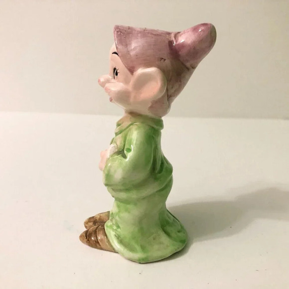 Vintage Disney Dopey Figurine Snow White Dwarf 4.5 Inch Tall Figure - Picture 4 of 16